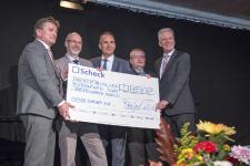 Personen von links nach rechts: Manne Lucha, Klaus Stapf, Markus Heming, Josef Hug, Prof. Dr. Hans-Jürgen Hennes / Bildquelle & Text: Petra Geiger