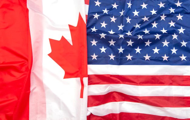 Flagge USA-Kanada