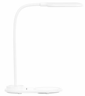 PEARL LED-Schwanenhals-Leuchte, Qi-kompatibel 10 Watt, USB, 3 Lichtfarben, 300lm