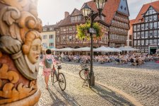 Marktplatz in Hildesheim© Hildesheim Marketing GmbH, Foto Dagmar Schwelle