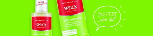 ÖKO-TEST Sehr gut Speick Natural Aktiv Deo Spray