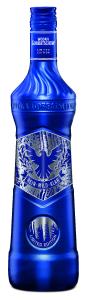 Wodka Gorbatschow in cooler, blauer Flasche