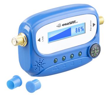 esoSAT Digitaler Satelliten-Finder mit Kompass, LCD-Display und Tonsignal