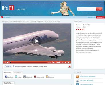 Screen lifePR-Videoportal (video.lifepr.de)