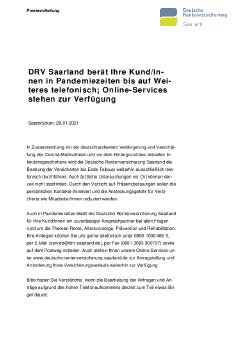 20210129_DRV Saarland berät Kunden und Kundinnen in Corona-Zeiten weiterhin telefonisch.pdf
