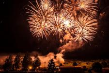 Grosses Musik-Feuerwerk, Open Air Disco & 18. Schlaitdorfer Sommernacht (Kreis Esslingen bei Stuttgart/Reutlingen/Tübingen) mit JMS Fahrzeugteile GmbH als Co-Sponsor 4.8.2018