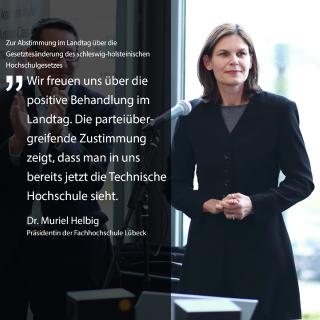 Präsidentin Dr. Muriel Helbig, Foto (FHL)