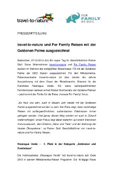 Pressemitteilung travel-to-nature - travel-to-nature und For Family Reisen mit der Goldenen.pdf