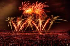 Siegerfeuerwerk: Das tschechische Team 