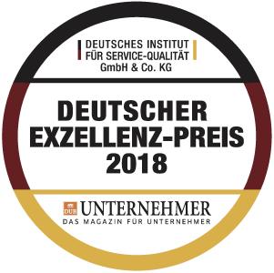 Siegel Exzellenz Preis 2018 / Copyright „Deutscher Exzellenz-Preis"