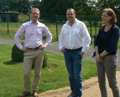 Dr. Jens Mischak, Stephan Jöckel und Andrea Ortstadt (von links)