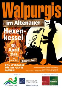Plakat: Familien-Walpurgis im Oberharz in Altenau