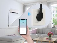 Luminea Home Control WLAN-Unterputz-Steckdose mit Stromverbrauch-Messung, App, 3.680 Watt