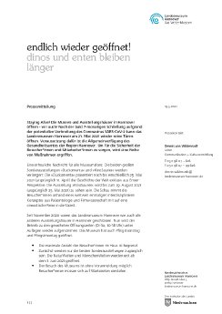 Pressemitteilung »Endlich wieder geöffnet! Dinos und Enten bleiben länger«.pdf