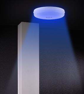 Luminea Home Control RGBW-LED-Deckenleuchte, kompatibel mit Amazon Alexa und Google Assistant