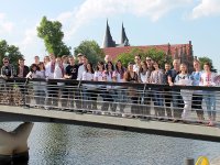 Die Verbindung besteht schon sehr lang: eine ukrainische Exkursionsgruppe bestehend aus Studierenden, Dozierenden und Dolmetscherinnen aus Chernivtsi war unter anderem 2015 zu Besuch an der TH Lübeck / Bild: TH Lübeck
