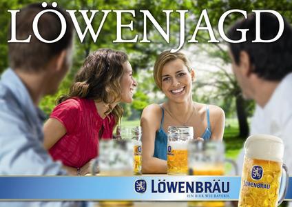 Bayrische Lebensfreude mit Wortwitz: die beiden ersten Motive der sympathischen Löwenbräu-Dachmarkenkampagne