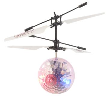 Simulus Selbstfliegender Hubschrauber-Ball mit bunter LED-Beleuchtung
