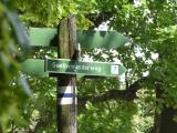 Wegweiser auf dem Goethewanderweg