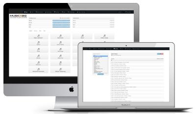 MUSIC2BIZ Instore Radio Admin Backend