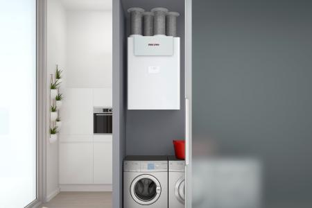 Stiebel Eltron-Lüftungsgeräte sind in Verbindung mit einer entsprechenden Wärmepumpe förderfähig - beispielsweise das zentrale Lüftungsgerät LWZ 180/280. Bis zu 45 Prozent der Investitions- und Einbaukosten übernimmt der Staat