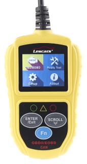 Lescars Universelles OBD2-Diagnosegerät, 5,1-cm-Farb-Display, bis zu 300 Codes