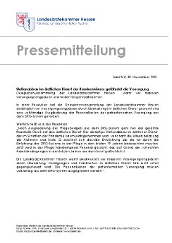 PM der Landesärztekammer Hessen_Resolution gegen Stellenabbau im ärztlichen Dienst der Kran.pdf