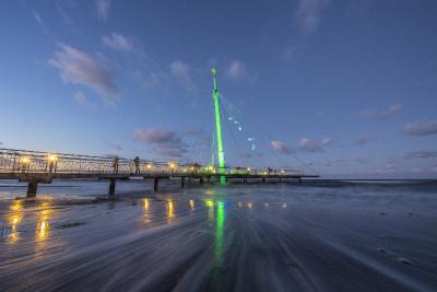 In vielen Orten werden die Seebrücken illuminiert Bild: www.ostsee-schleswig-holstein.de/Oliver Franke weitere Bilder unter https://bit.ly/2Llilbc, Copyright: www.ostsee-schleswig-holstein.de / Oliver Franke