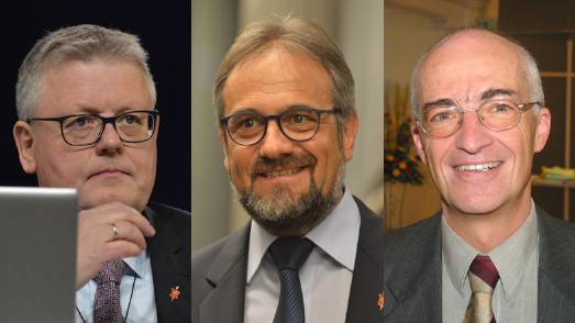 (v.l.n.r.): Christian Alsted, Harald Rückert, Dr. Patrick Streiff