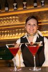 Azubi Marion Lindemann siegte mit ihrer Cocktail-Kreation „Red Surprise“. Foto: Hotel La Villa