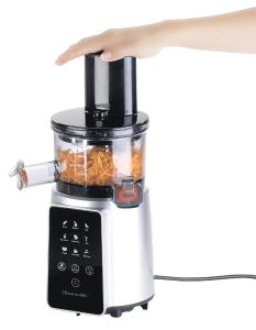 Rosenstein & Sohne Digitaler Slow Juicer & Kaltpress-Entsafter f. ganze Fruchte, 8 Programme ...