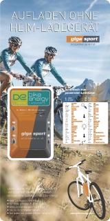 bike-energy Ladestation POINT P4B + Rückwandplatte (Gigasport)