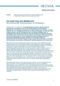 IQVIA Medieninformation 150424 - Apothekenschließungen_Der weite Weg zum Medikament.pdf