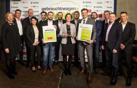 Den ersten Platz des "Gebrauchtwagen Award 2018" belegte das Team der MGS Motor Gruppe Sticht aus Bayreuth / Foto: Vogel Business Media/Stefan Bausewein