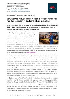 PM Schwarzwald wird mit Deutschem Sport und Freizeit-Award  ausgezeichnet.pdf