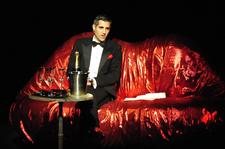 Poetry Slam  Moderator Michel Abdollahi,  Copyright: Andreas Birkigt 