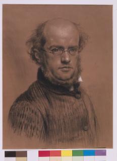 Adoph Menzel Selbstbildnis aus dem Jahr 1853. (c) Stiftung Stadtmuseum Berlin