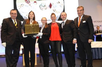 Das Siegerbild vom Tischkultur-Wettbewerb »Couvert d'Or« auf der Intergastra 2018 in Stuttgart. Urheber: DEHOGA Baden-Württemberg