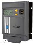 revolt MPPT-Solarladeregler MPPT-120 für 12/24-V-Batterie, mit 20 A, Display, USB-Port / Bild: PEARL. GmbH / www.pearl.de