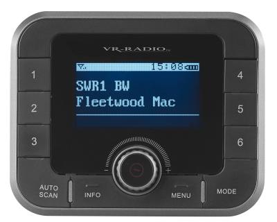 VR-Radio DAB+/FM-Tuner DOR-280.bt für Streaming an HiFi-Anlage & Lautsprecher, Bluetooth