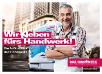 Mitmachen und gewinnen bei der Aktion „Wir kleben fürs Handwerk!“: Unter allen Teilnehmern verlost das Handwerk einen MAN TGE und insgesamt zehn iPads