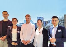 v. l. n. r.: Juniorprof. Dr. Sander Münster (Friedrich-Schiller- Universität Jena), Annelie Zapfe (Thüringer Landesvertretung in Brüssel), Fabian Kochmann (Weimarer Land Tourismus e.V.), Marie Radloff (Rittweger + TEAM GmbH Erfurt), Maximilian Wunsch (Bauhaus-Universität Weimar)