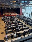 Musikalische Eröffnung der Bundesversammlung des Verbandes deutscher Musikschulen am 8. Mai 2025 im Internationalen Congress Centrum Dresden. / Foto: VdM/Heiderich