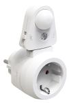 revolt Steckdose mit PIR-Bewegungs- und Licht-Sensor, bis 2.300 Watt / 10 A