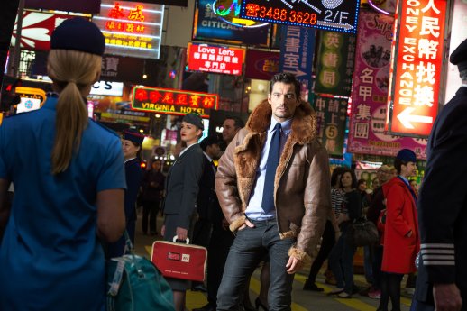 Supermodel David Gandy und British Airways-Crew verwandeln die Straßen von Hongkong in eine.jpg