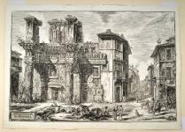 Piranesi 1770 Veduta degli Avanzi del Foro di Nerva State  / Foto (M. Locher)