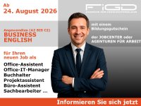 Die Weiterbildung Business English richtet sich an Arbeitssuchende, die ihre Englischkenntnisse gezielt für den beruflichen Alltag erweitern möchten. Behandelt werden Geschäftskorrespondenz, Telefonate, Meetings, Präsentationen, Fachwortschatz und die Vorbereitung auf international anerkannte Sprachprüfungen wie TOEIC.