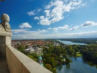 Ausblick von der Kuppel des Neuen Rathauses Hannover.