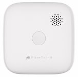 VisorTech Kompakter WLAN-Design-Rauchmelder RWM-190.app mit weltweiter App-Benachrichtigung