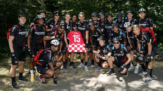 Werkself Radtour Gruppenfoto